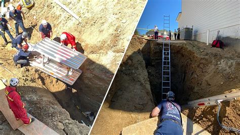 Woman recovering after falling 10 feet into trench in Boston